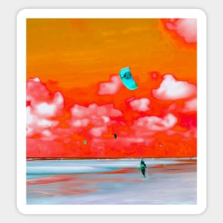 Lonely Kite Beach No. 6 Sticker